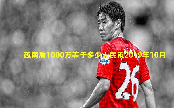 越南盾1000万等于多少人民币2019年10月